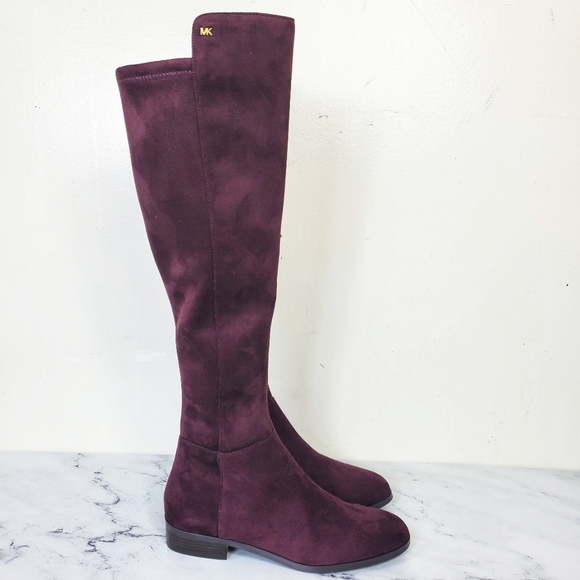 Michael Kors Suede Purple Boots - Picture 1 of 7